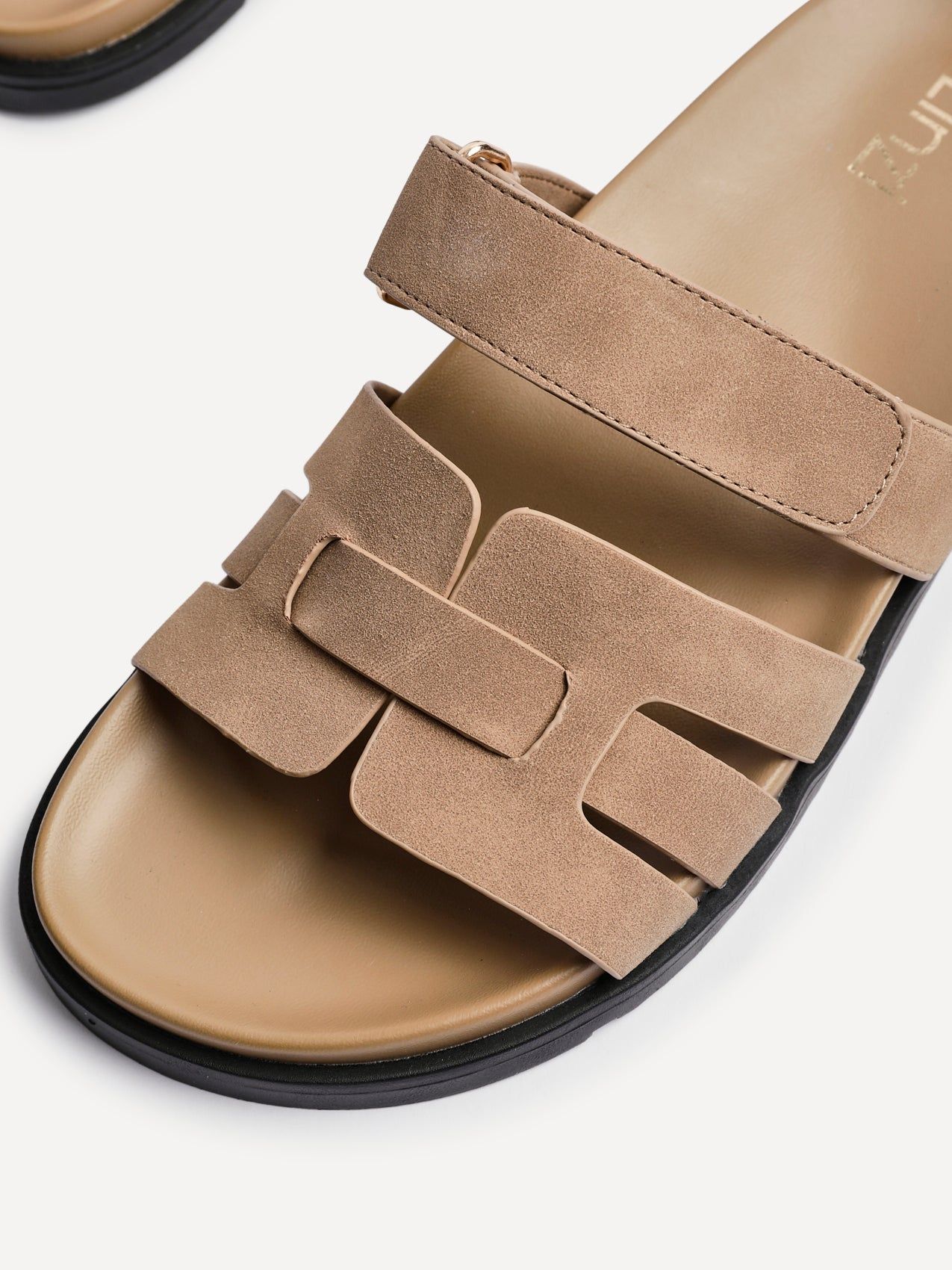 Linzi Essential Taupe Nubuck Leather Slip On Sandal image 5
