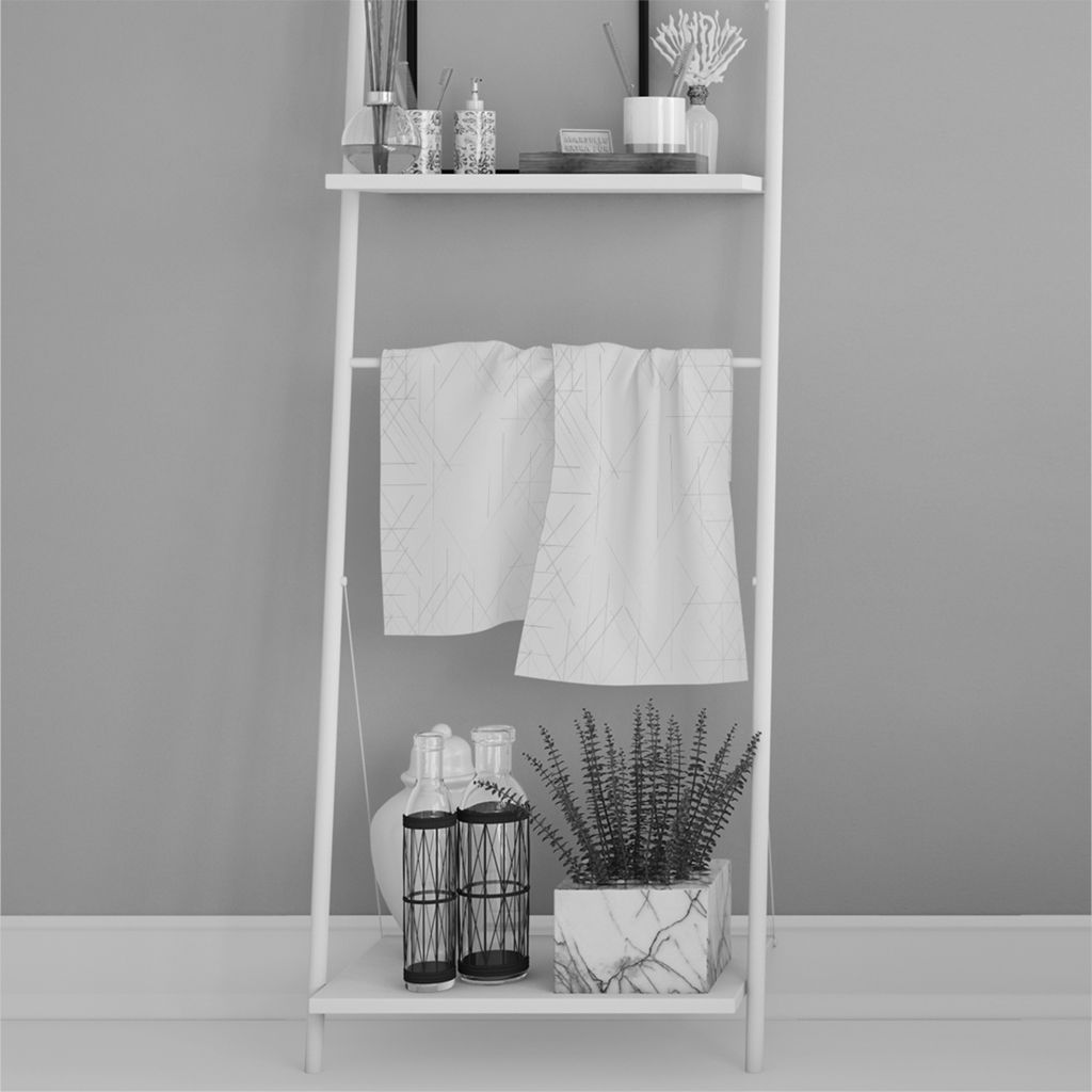 Benjamin Tate Design Simple Geometric Soft Bath Towel image 2