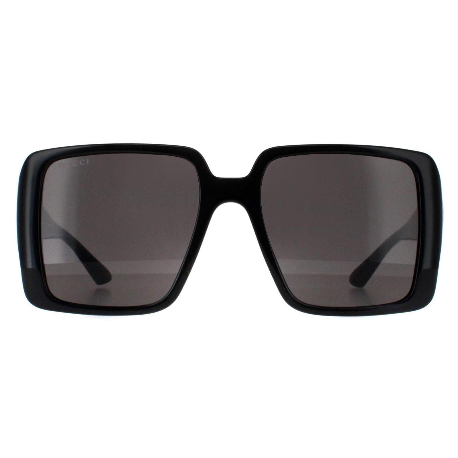 Gucci Square Black with Gold Grey GG1692S image 1