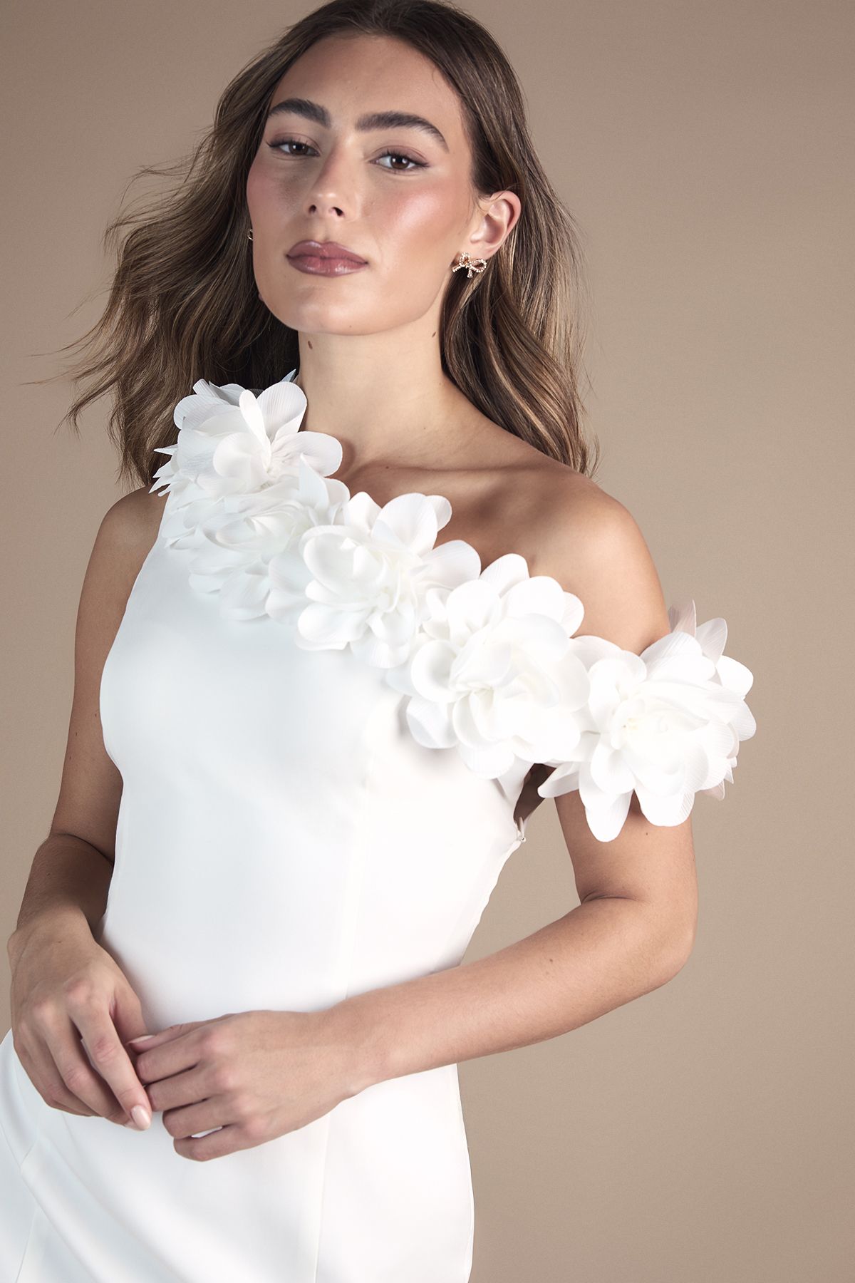 Coast Corsage Off The Shoulder Mini Dress Ivory image 2