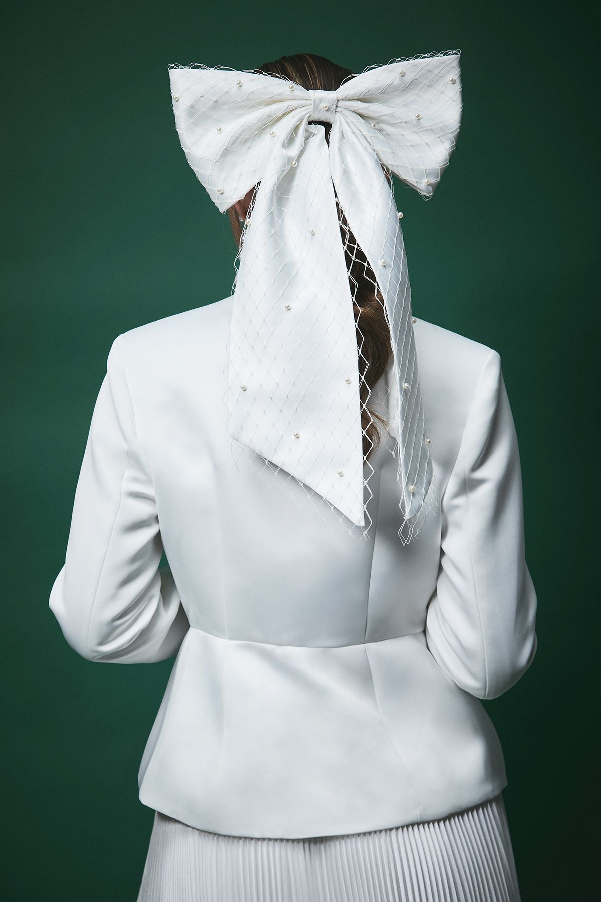 Coast Lisa Tan Waisted Peplum Hem Jacket White image 3