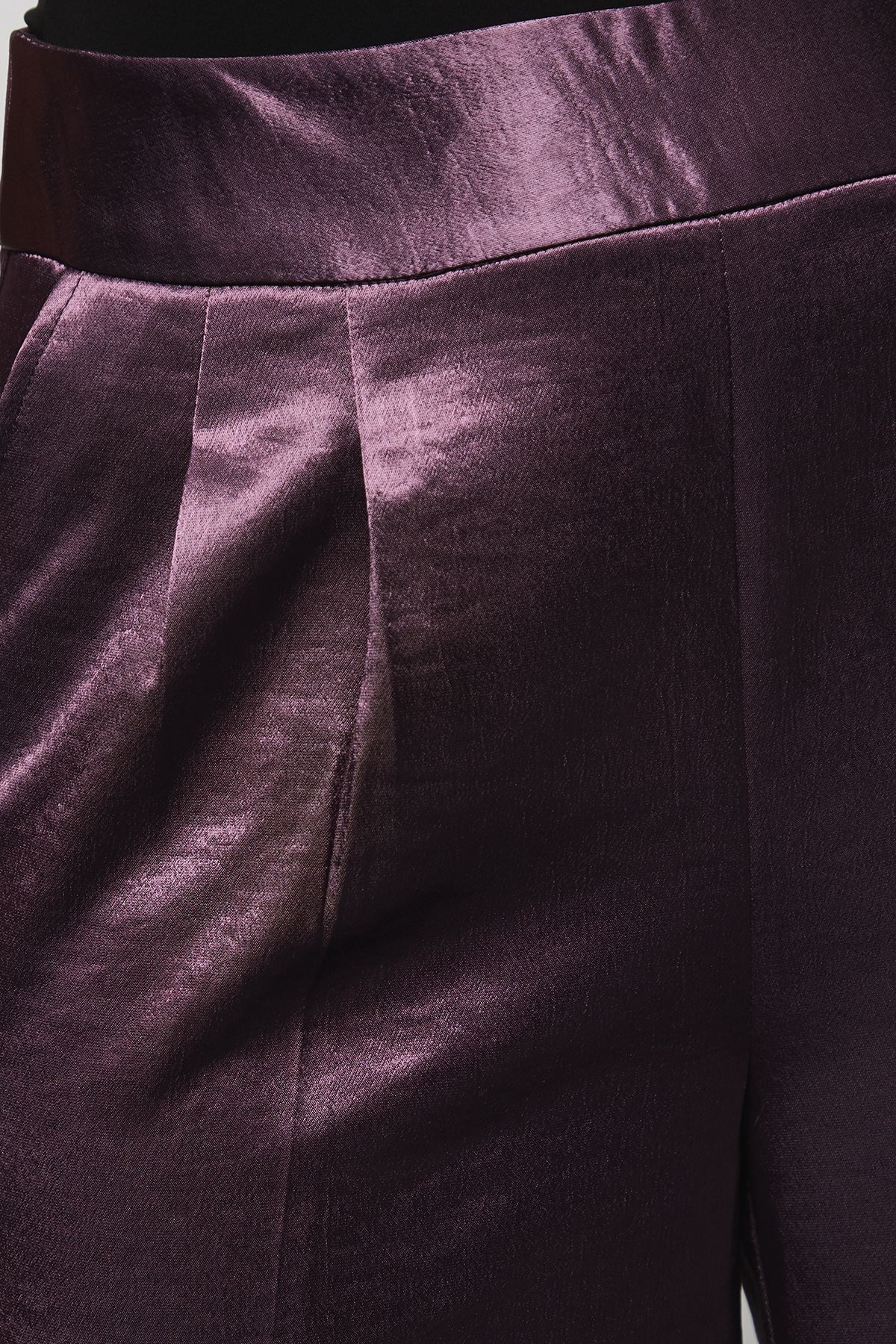 Dorothy Perkins Satin Wide Leg Trousers Purple image 5