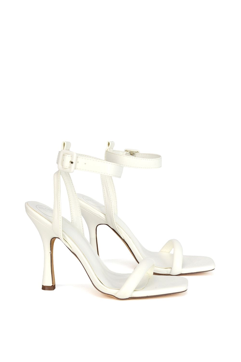 XY London 'Althea' Square Toe Lace up Strappy High Heel Sandals image 2