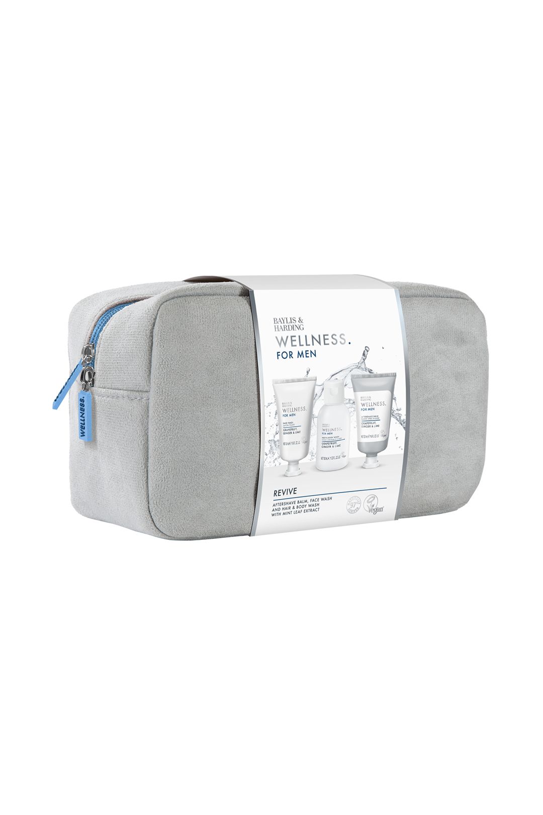 Baylis & Harding Wellness For Men Revived & Ready Wash Bag Gift Set Multi image 2