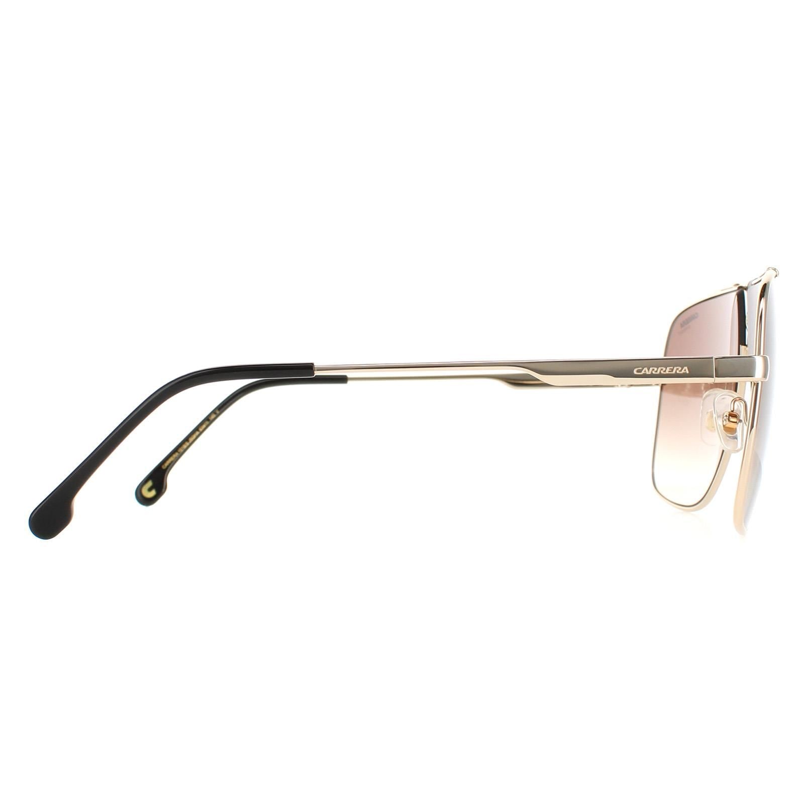 Carrera Aviator Gold Brown Gradient Sunglasses image 4
