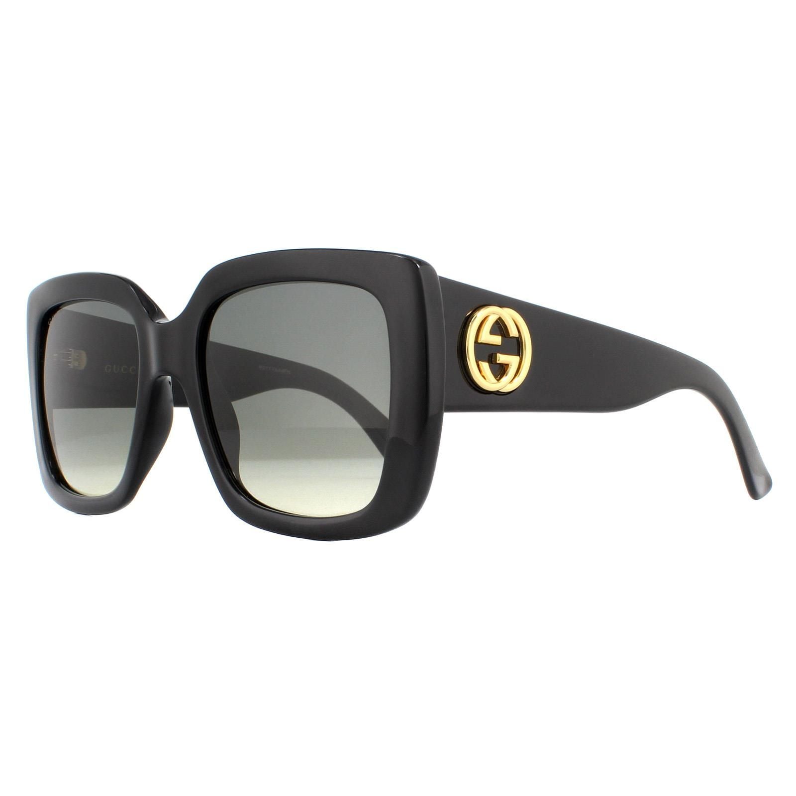 Gucci Square Black Grey Gradient Sunglasses GG0141SN image 2