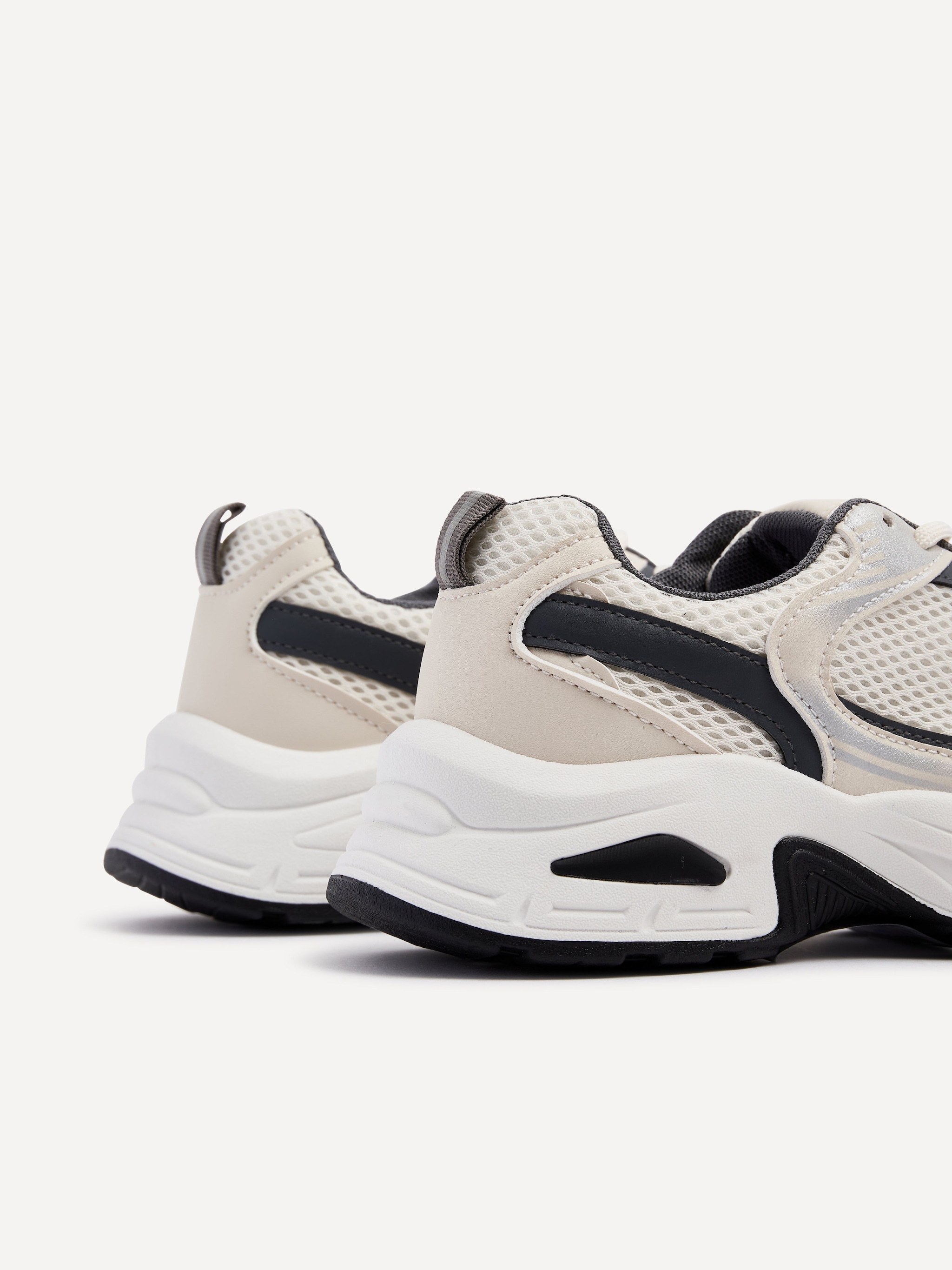 Linzi Venture Beige Mesh Effect Chunky Trainer image 5