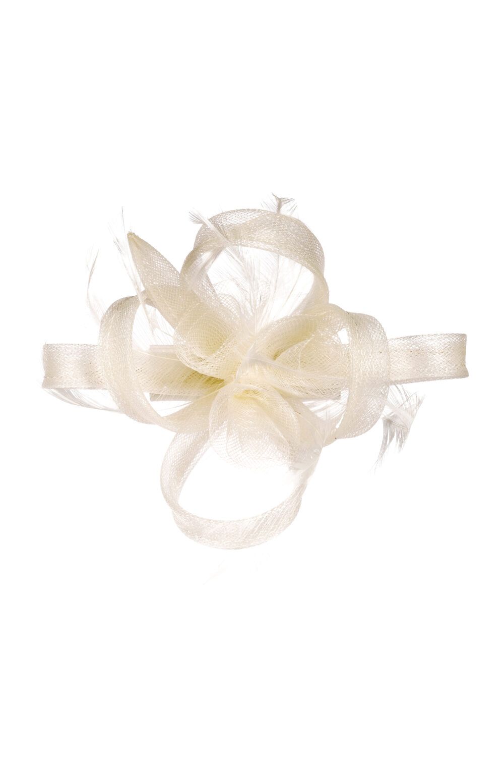 Jon Richard Ivory Small Feather Fascinator Clip image 1