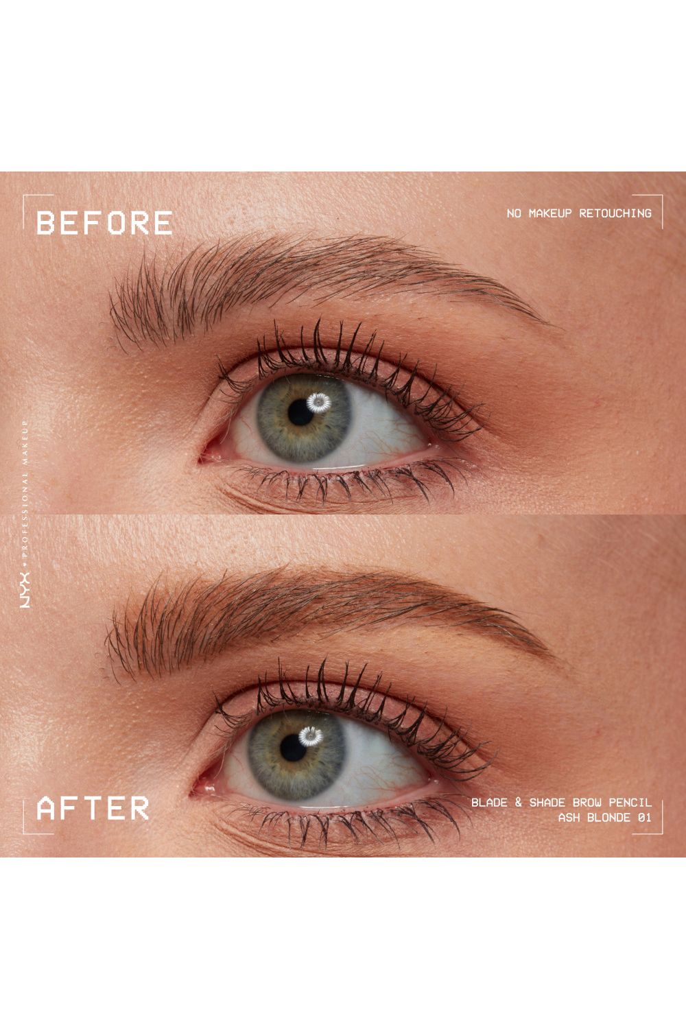 NYX Professional Makeup Blade & Shade, Nano Brow Mechanical Pencil 0.06g Ash Blonde image 8