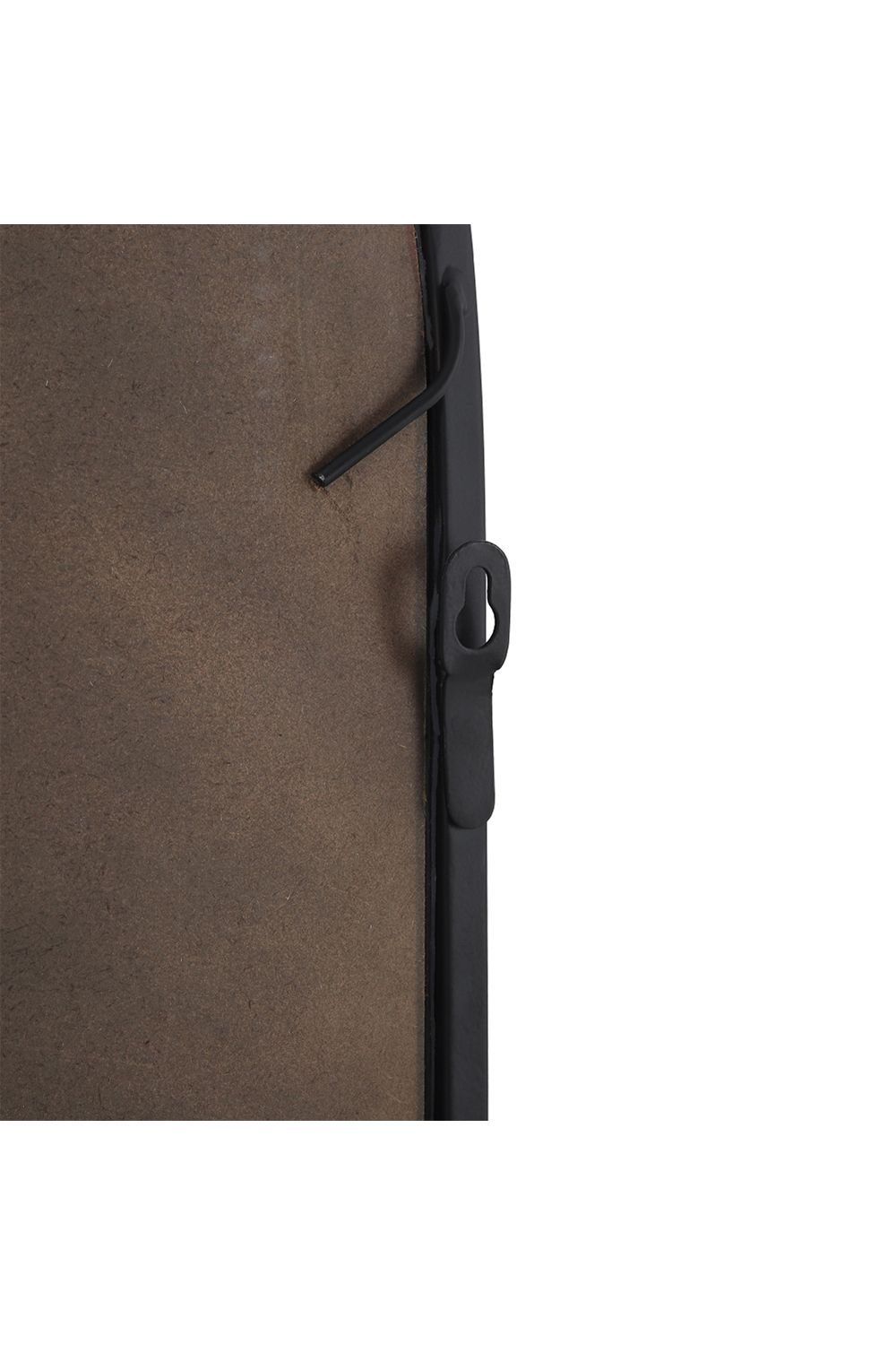 Living and Home Modern Arched Wall-mounted Metal Frame Windowpane Mirror image 6