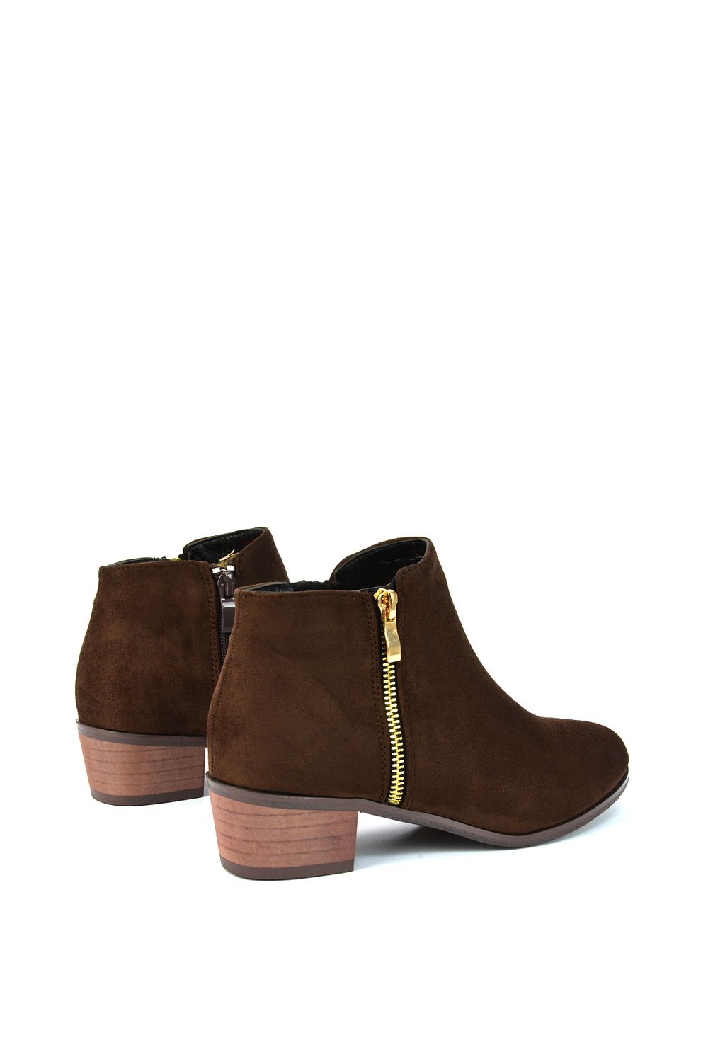 XY London 'Alberto' Low Heel Zip Up Ankle Boots image 2