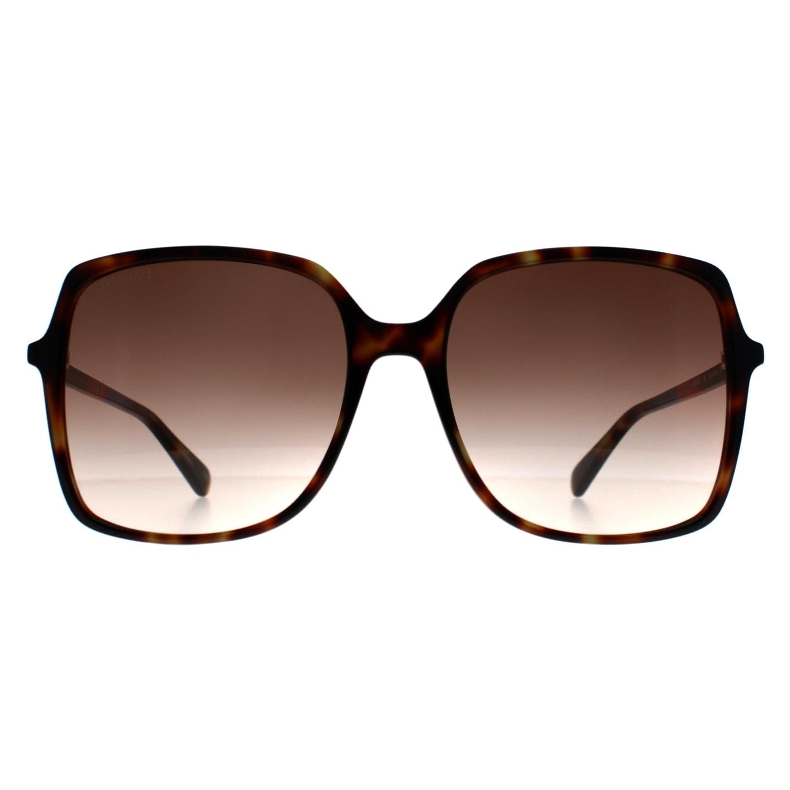 Gucci Square Havana Brown Gradient GG0544S image 1