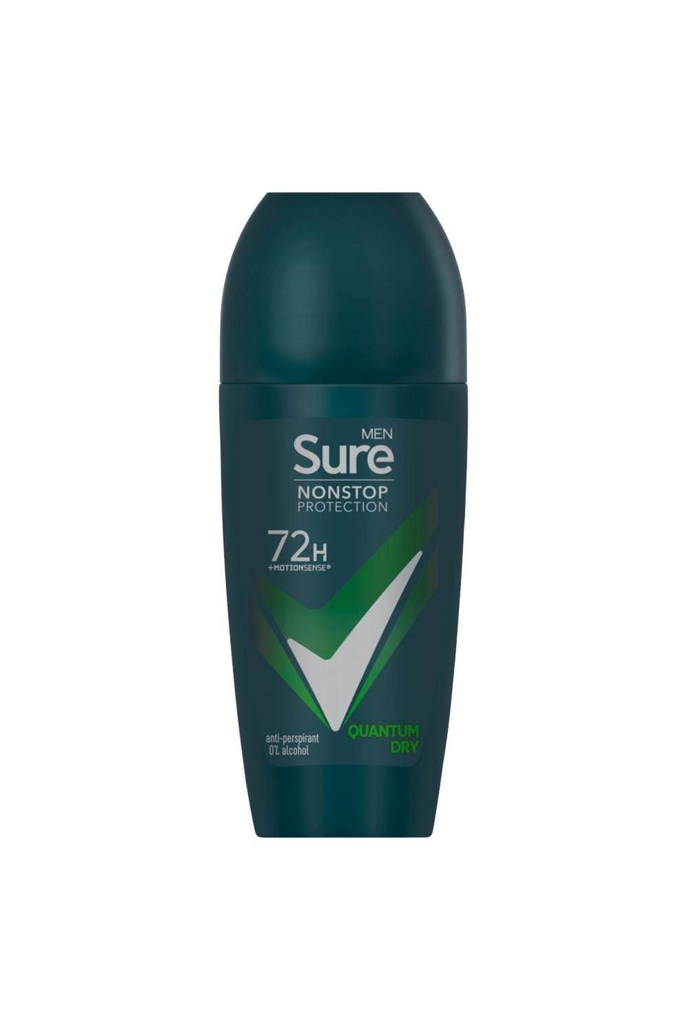 Sure Men 'Antiperspirant Deo' Roll On 72H Protection Quantum Dry, 12x50ml image 2