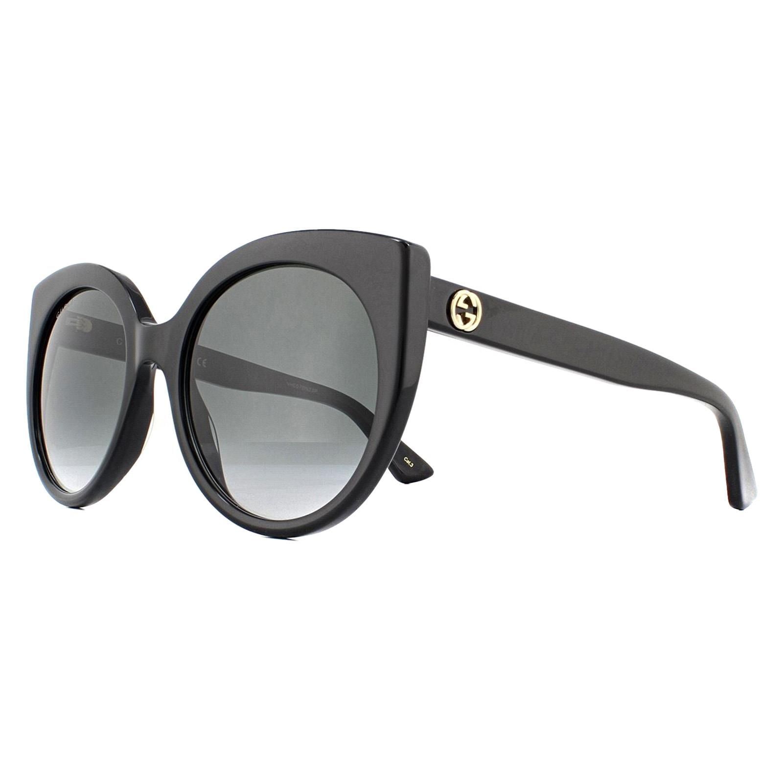Gucci Cat Eye Black Grey Gradient Sunglasses image 2