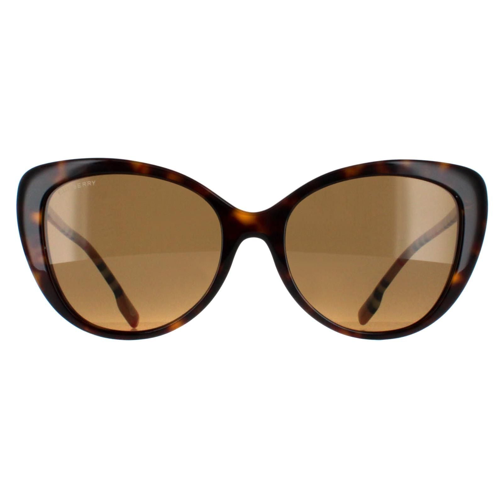 Burberry Cat Eye Dark Havana Brown Polarized BE4407 image 1
