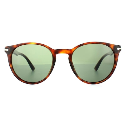 Persol Round Havana Grey Green Sunglasses