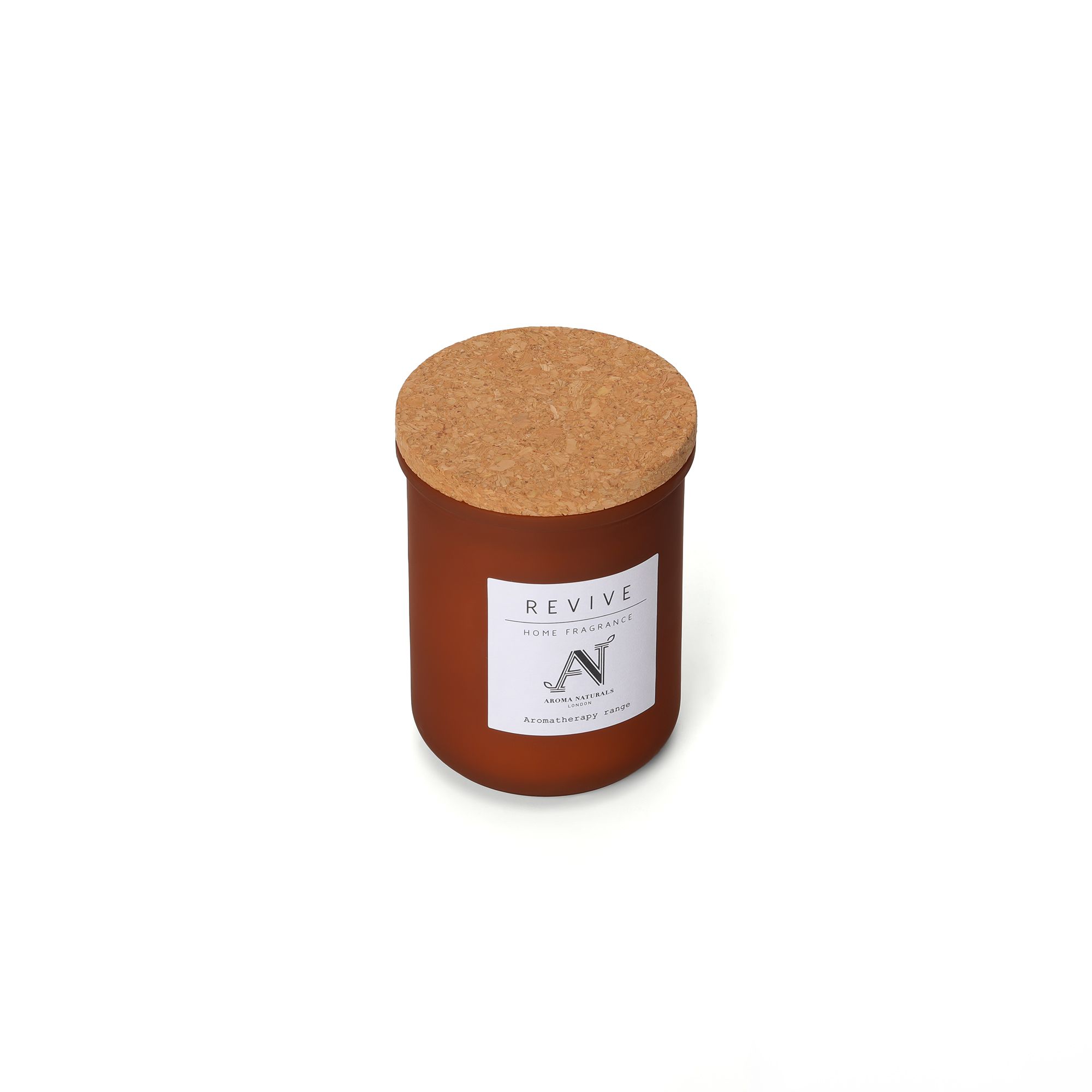 Aroma Naturals Revive Scented Candle – Amber Glass with Cork Lid image 3