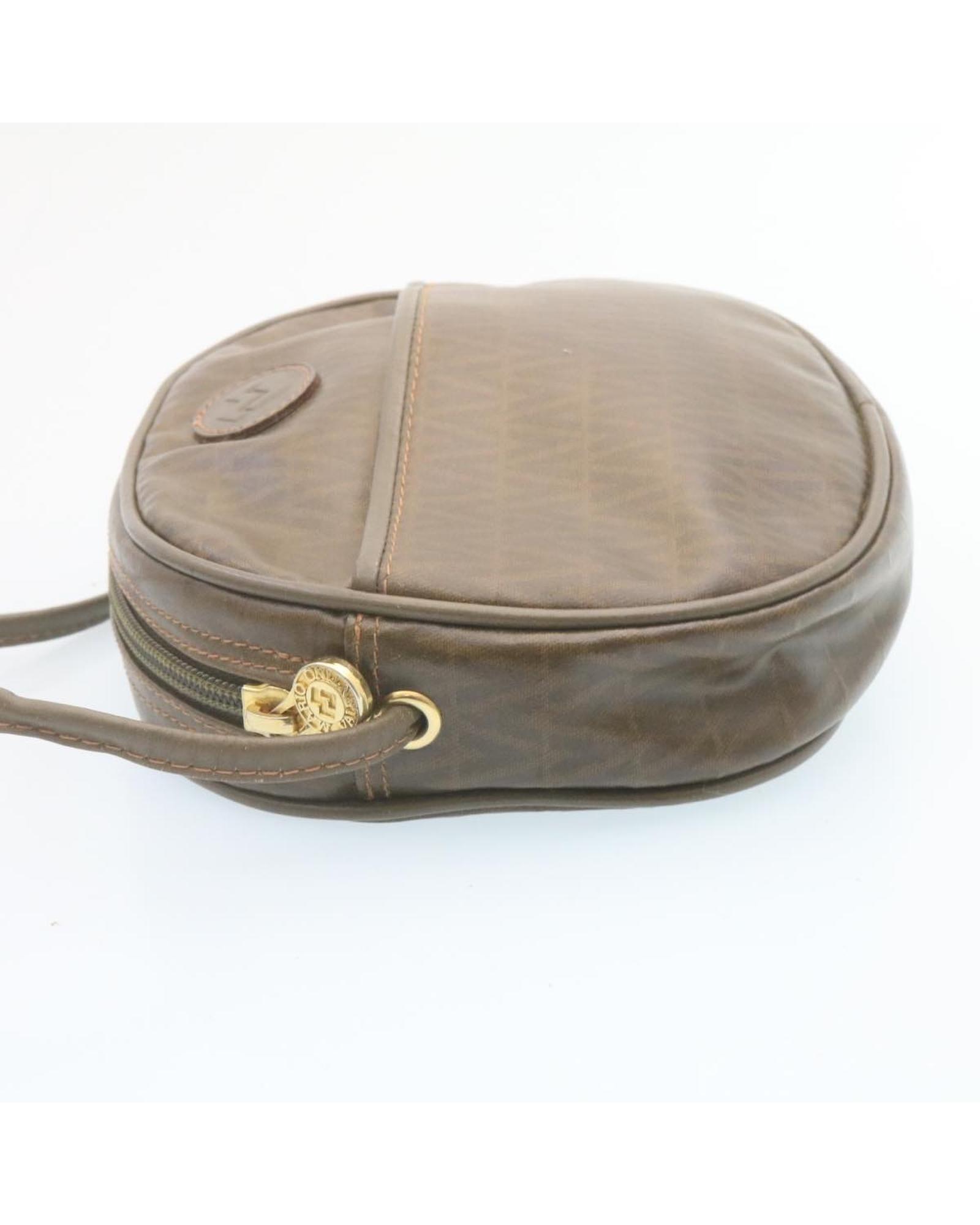 Valentino Preloved Round Leather Crossbody Bag Wo - Brown Shoulder Bags image 3