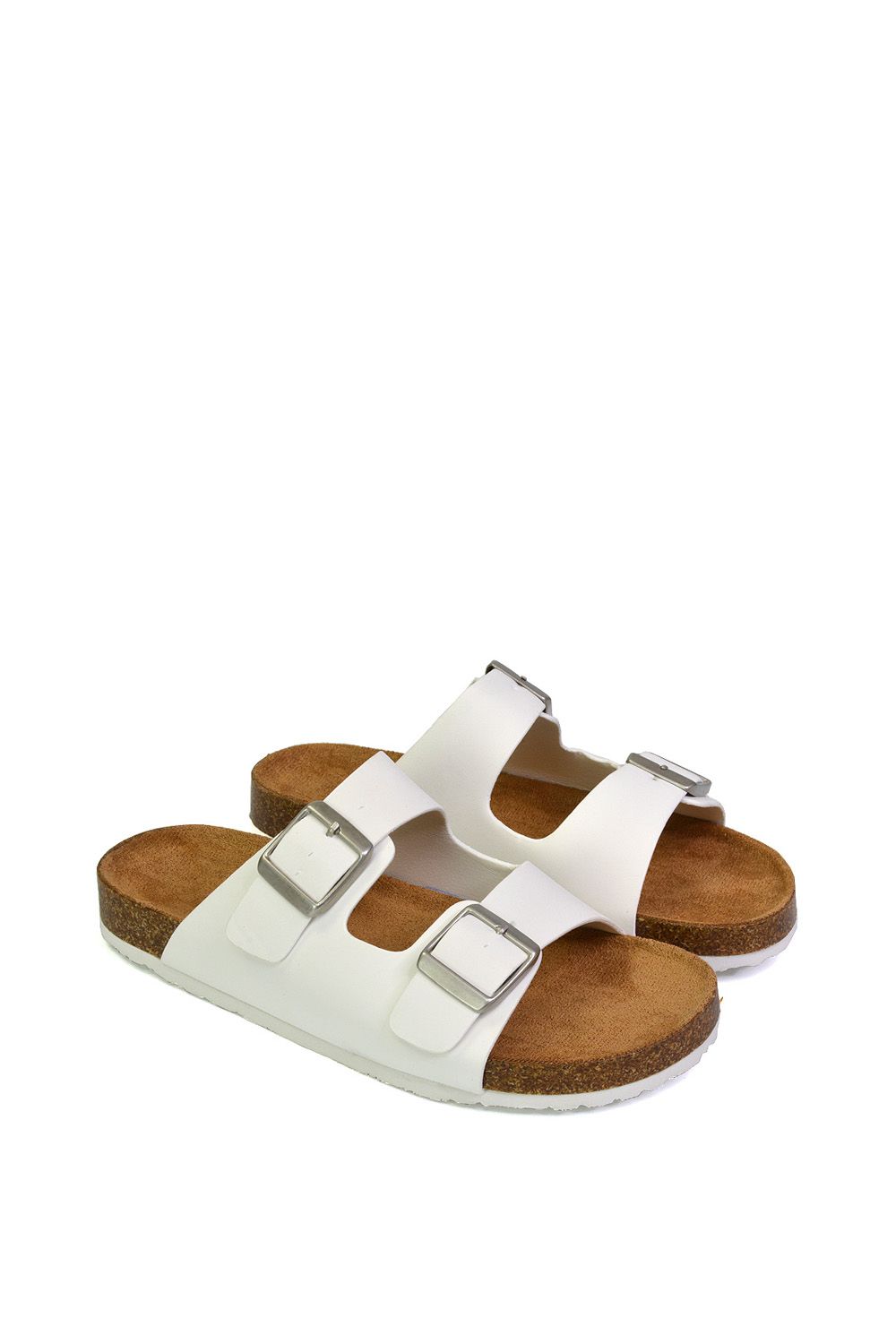 XY London 'Star' Double Strap Buckle Up Summer Slip On Flat Sandals image 3