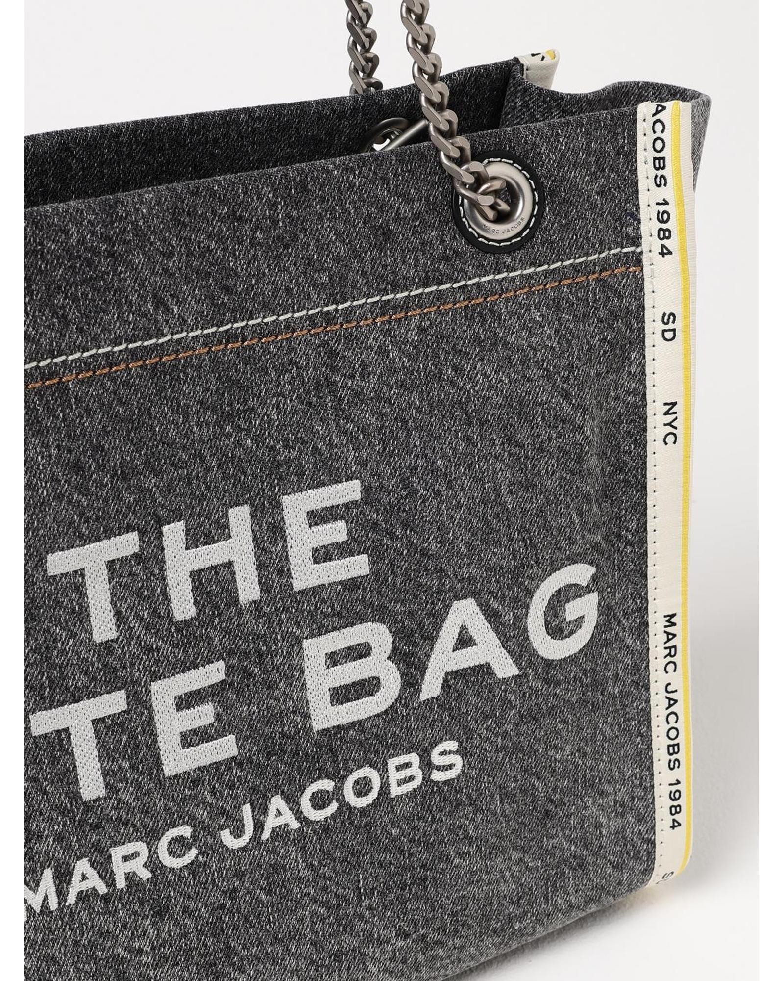 Marc Jacobs The Tote Bag Denim Shoulder Bag Wo - Black image 3