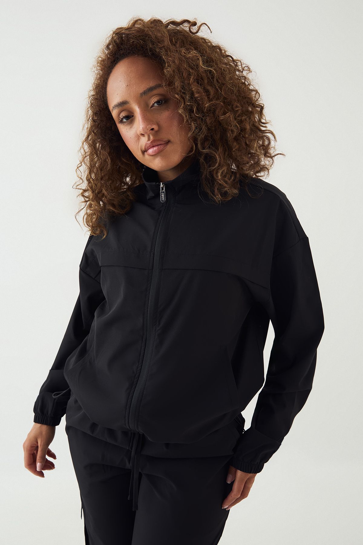 DSGN Studio DSGN Studio Zip Through Lightweight Track Jacket Black image 1