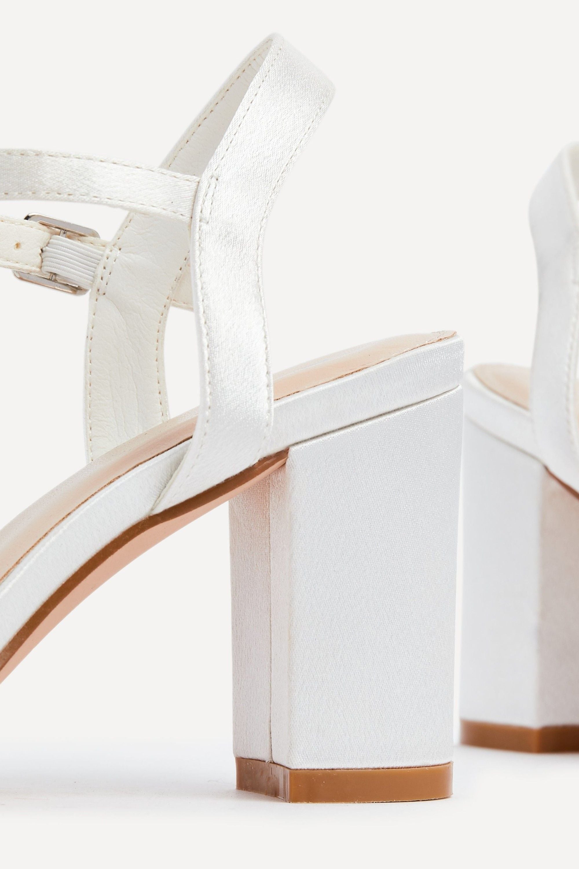 Linzi Tinsley Ivory Satin Heeled Sandal image 5