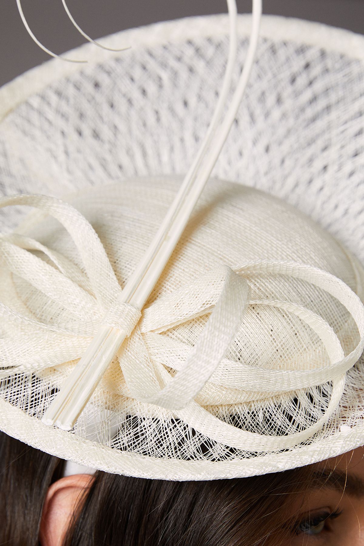 Coast Lisa Tan Side Facing Loop Fascinator Ivory image 2