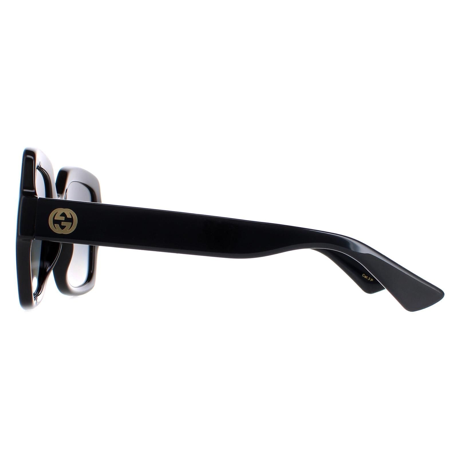 Gucci Square Black Grey Gradient Polarized GG1337S image 3