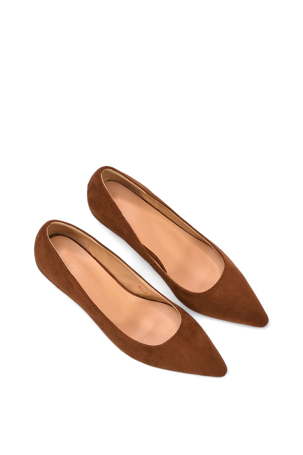 XY London 'Cali' Pointed Toe Low Stiletto Kitten High Heel Court Shoes image 6