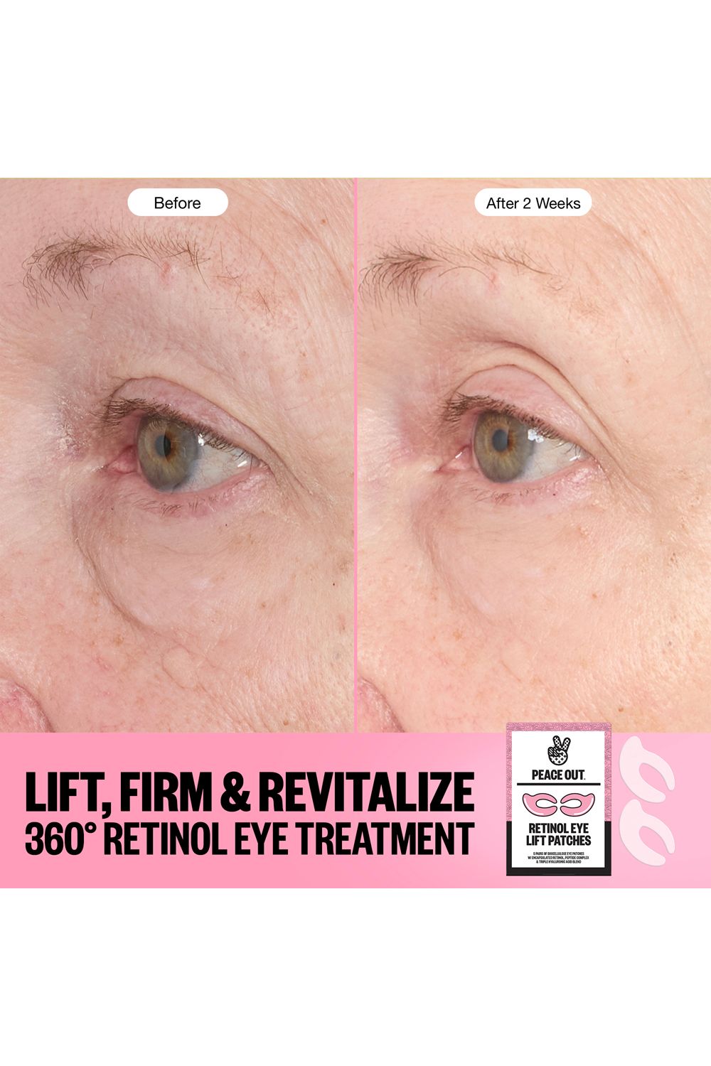 Peace Out Retinol Eye Lift Patches -5 Pairs Multi image 7