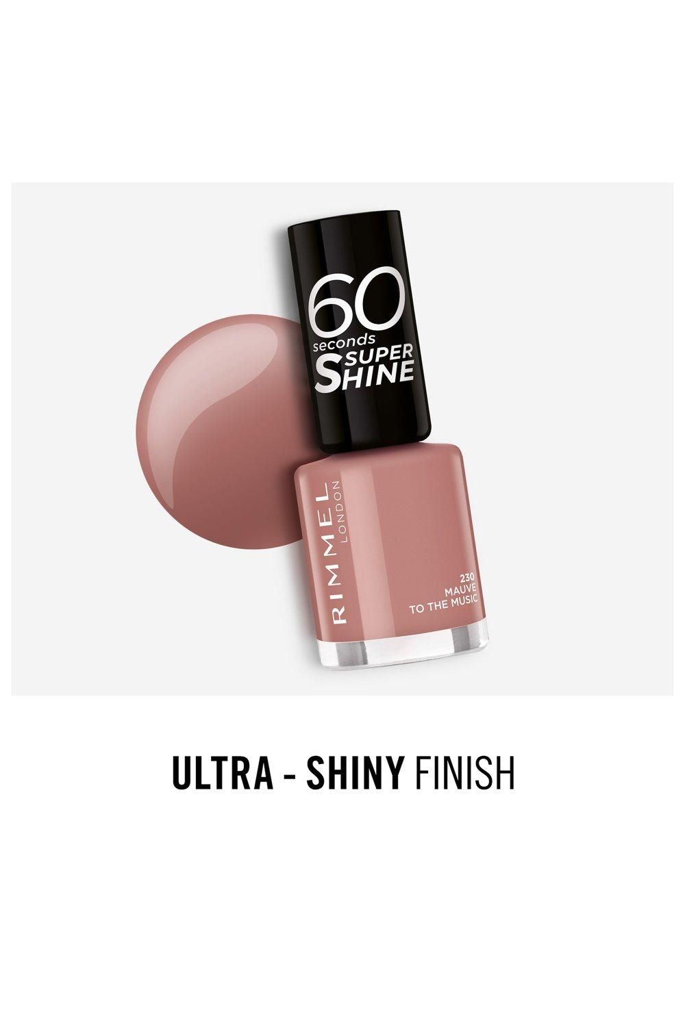 Rimmel London 60 Seconds Super Shine Nail Polish Mauve To The Music image 5