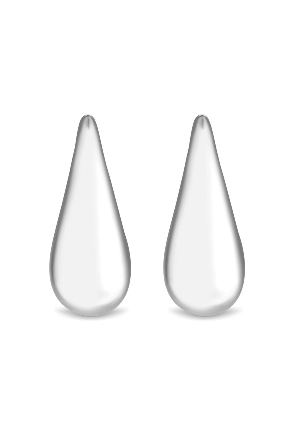 Inicio Recycled Sterling Silver Plated Teardrop Earrings - Gift Pouch image 1