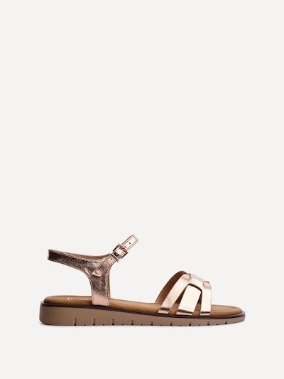 Linzi Isabel Rose Gold Faux Leather Two Part Sandal