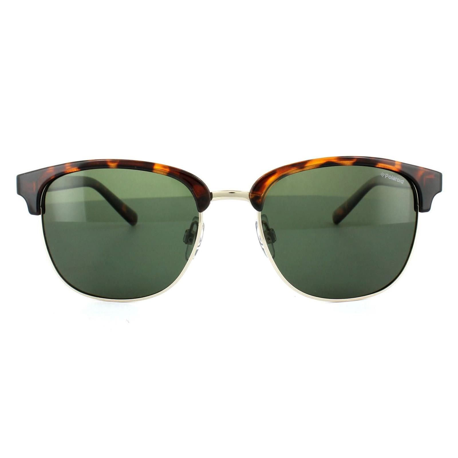 Polaroid Round Havana Green Polarized Sunglasses image 1