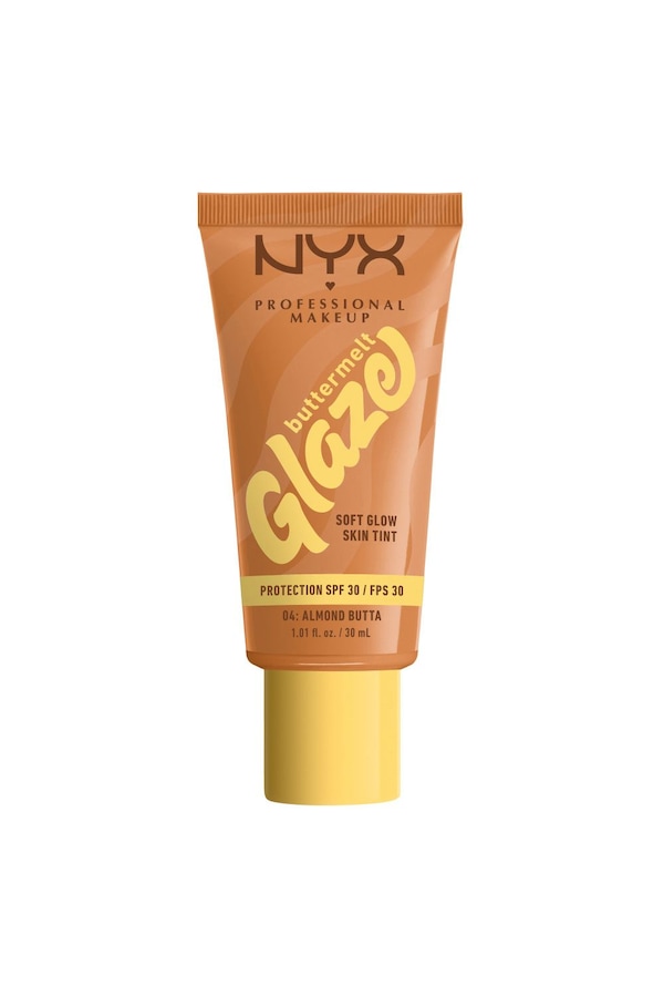 NYX Professional Makeup Buttermelt Glaze Soft Glow Skin Tint + SPF/FPS 30 30ml Almond Butta
