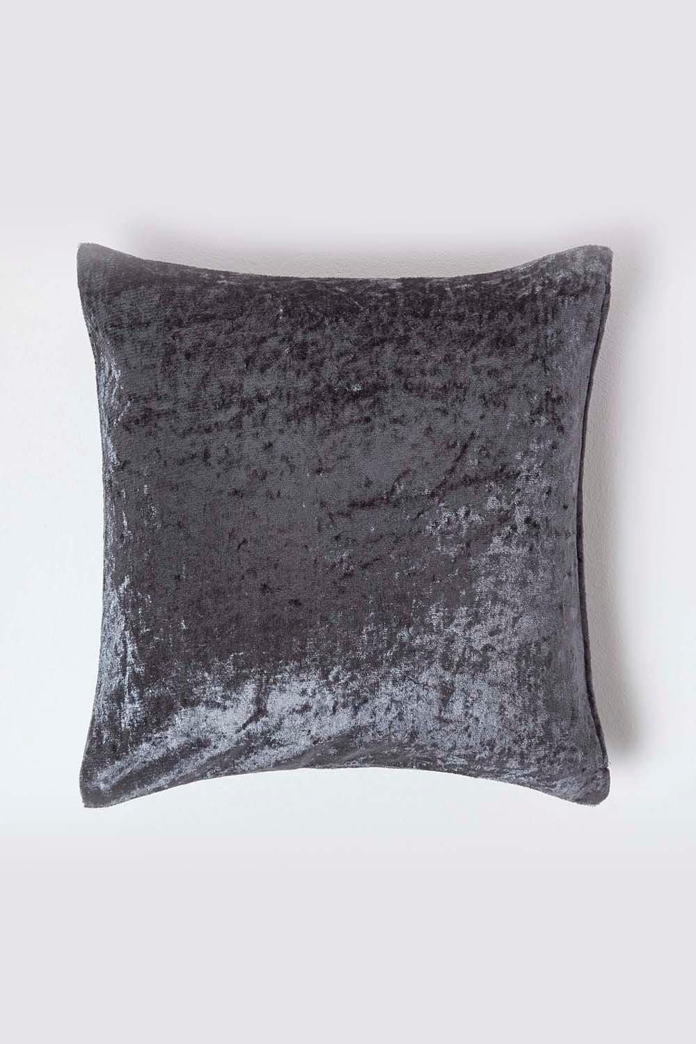 Homescapes Luxury Crushed Velvet Cushion Cover image 1