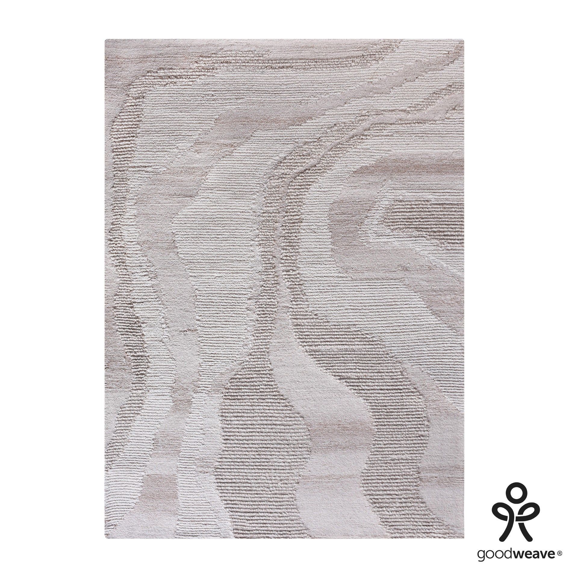 Industville Mere Hand Tufted Wool Rug  -  Ivory & Beige image 5