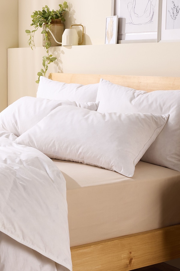 Snuggledown 4 Pack Scandinavian Duck Feather & Down Medium Support Pillows