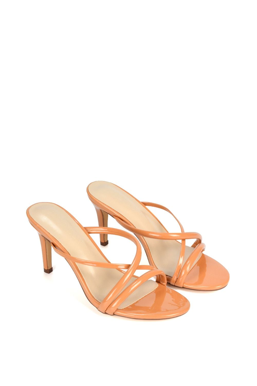 XY London 'Angel' Slip On Mid Heel Stiletto Mule Heeled Sandals image 3