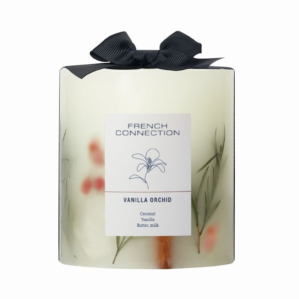 French Connection Botanical Infused Vanilla Orchid Candle Luxury Gift