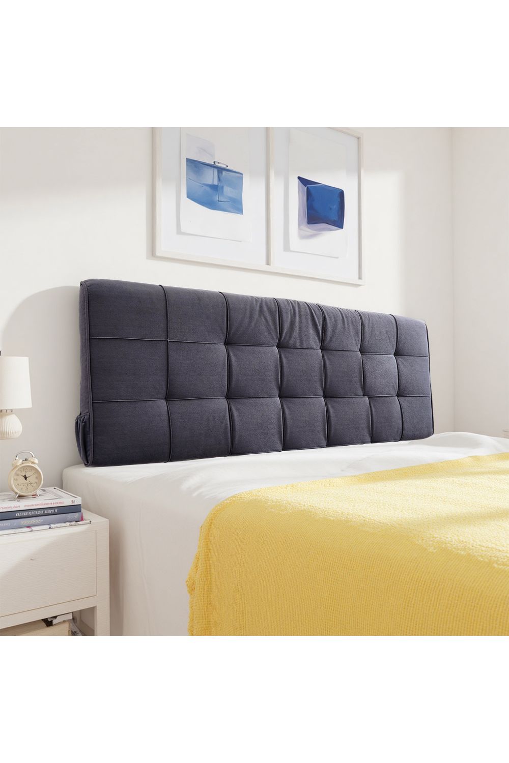 Living and Home Soft Headboard  pillow Cushion with Removable Cover image 1