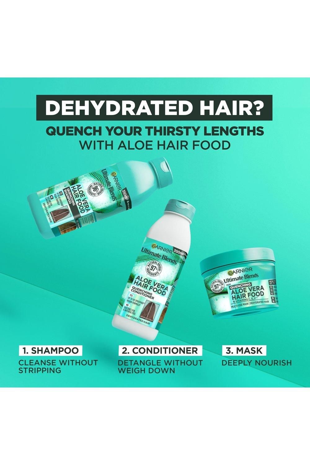 Garnier Ultimate Blends Hair Food Aloe Vera 3-in-1 Normal Hair Mask Treatment Multi image 6