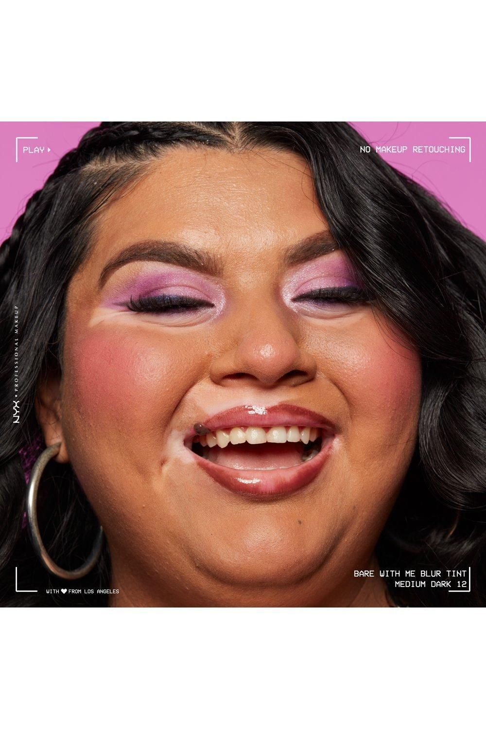 NYX Professional Makeup Bare With Me Blur Tint Foundation Medium Dark image 10