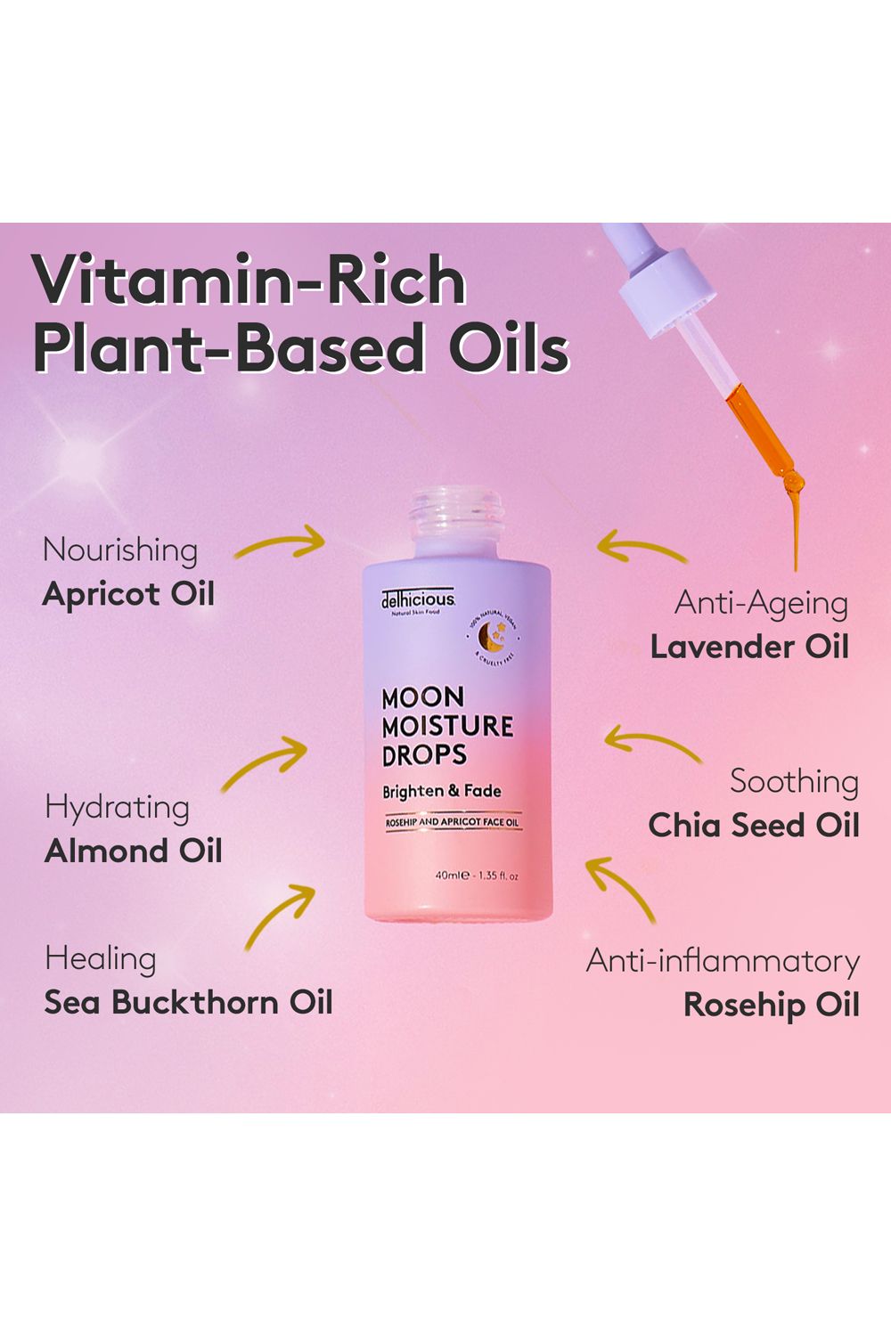 Delhicious Moon Moisture Drops - Night Oil Multi image 4