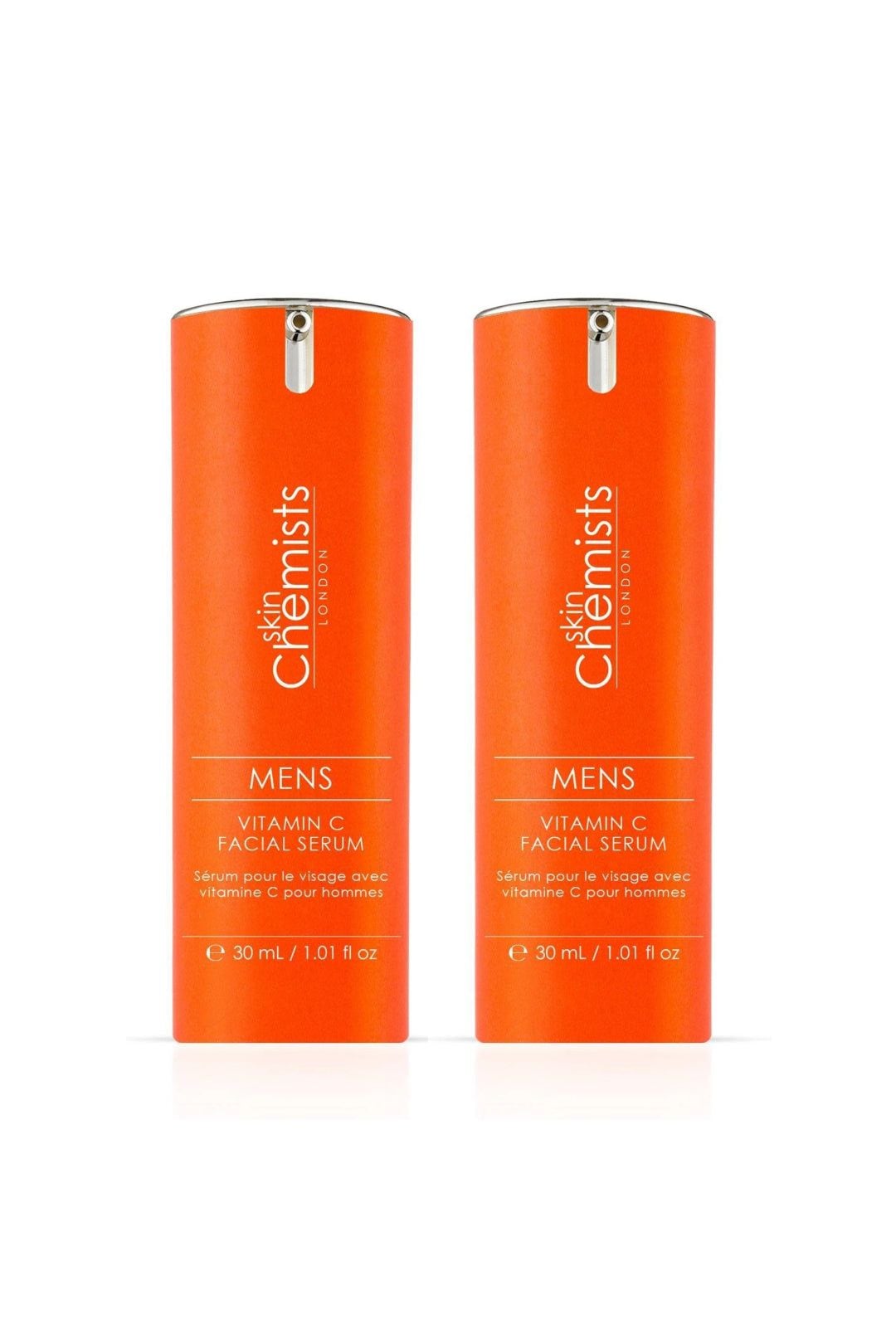 skinChemists professional Men's Vitamin C Facial Serum 30ml x 2 Duo Set image 1