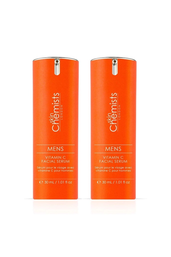 skinChemists professional Men's Vitamin C Facial Serum 30ml x 2 Duo Set