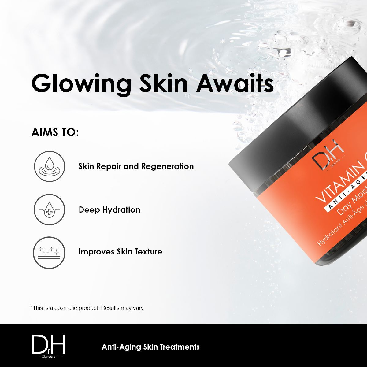 Dr H Vitamin C Anti-Ageing Day Moisturiser 60ml image 5