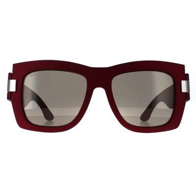 Gucci Square Red with Silver Grey with Light Silver Mirror GG1688S