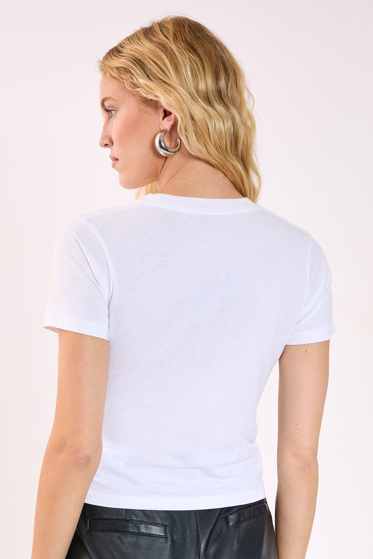 NastyGal You're Too Sweet For Rock 'N' Roll Graphic Baby T-Shirt White image 4