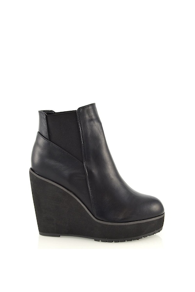 XY London 'Roweena' High Wedge Heel Platform Ankle Boots